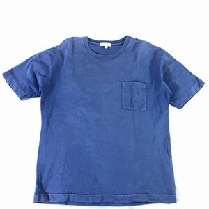 ■【BEAUTY＆YOUTH】ビューティー＆ユース/半袖 Tシャツ[M]青《中古△》/