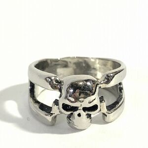 # alloy / skull / Skull motif 21 number ring /[21 number ] silver { beautiful goods }/