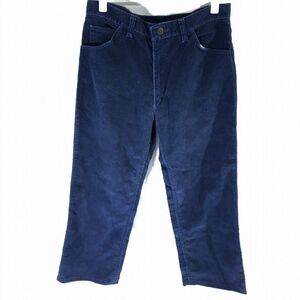 #[wrangler] Wrangler / corduroy pants W32 L32[W32/M size corresponding ] navy blue { used ^}/