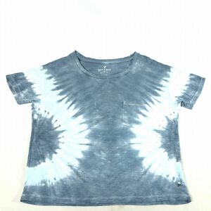 //■【American Eagle】アメリカンイーグル/半袖 タイダイ柄 Tシャツ[XS]青《美品》/