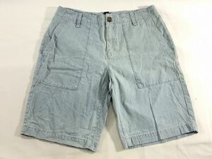 ★【GAP】ギャップ/デニムハーフパンツ[M]インディゴブルー《中古△》