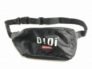 *[5252byOIOI] Korea brand with logo belt bag ( black ) ( red ) { beautiful goods }( waist bag * lady's ) postage 185 jpy 