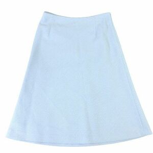■【ANAYI】アナイ/ひざ丈　台形スカート[38/Mサイズ相当]ライトブルー《美品》/