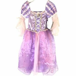■《新品》【Disney】ディズニー/5分袖 プリンセスドレス[130]紫・ピンク