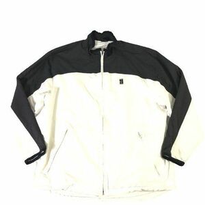 //■【NIKE】ナイキ/トレーニング ジップアップジャケット[M]白×黒《中古▲》/