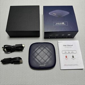 CarlinKit TBox Plus Android 12 ワイヤレスCarPlayアダプター 4+64GB