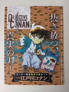 S004《カード》【名探偵コナン/PR006江戸川コナン】週刊少年サンデー 2024年No.22・23 特別限定付録カード ☆送料一律☆