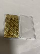 金貨長方形 スイスCREDITSUISSE　/ インゴット記念金貨コイン・GOLD 31.7g 24kgp Gold Plated ケース付き_画像3