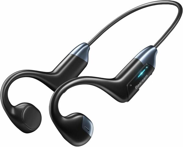 骨伝導ヘッドホン 耳を塞がない 骨伝導イヤホンBluetooth5.2 マイク内蔵 ノイズキャンセリング 防水 自動ペアリング