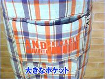 2313-21 麻混 チェック エプロン 【販売商品・2970円⇒在庫処分、もちろん新品】_画像3