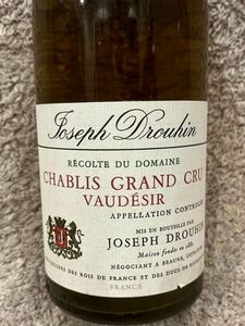 Joseph Drouhin Chablis Grand Cru Vaudsir ジョゼフ・ドルーアン シャブリ グラン・クリュ ヴォーデジール　1983年