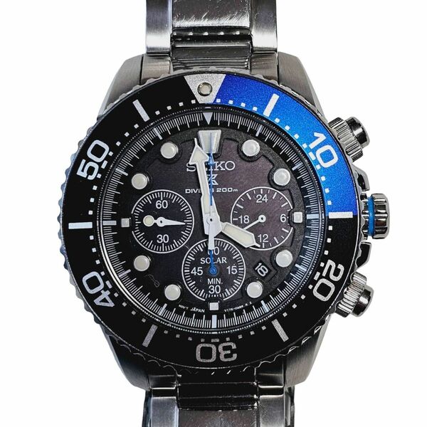 セイコー SEIKO メンズ 腕時計 クロノグラフ ソーラー クオーツ ダイバー 海外モデル SSC017P1 