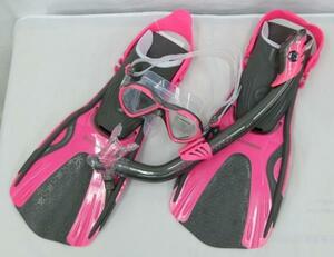  flair Youth подводное плавание комплект ласты размер /L розовый детский US дайвер s