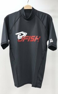 エボリューション ラッシュガード サイズ/M ブラック×レッド メンズ 半袖 ジェイフィッシュ J－FISH JRG４２１２