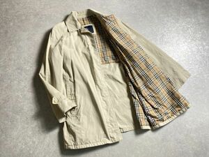 BURBERRY◆春夏◆最高級ノバチェック◎コットン ステンカラー コート ◆バーバリー