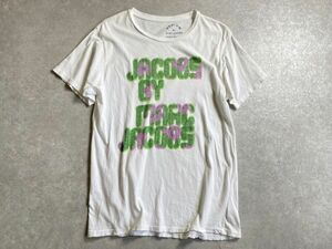 USA製◆MARC JACOBS◆春夏◆ふわふわファーで表現したようなロゴプリント◎デザイン Tシャツ カットソー ◆サイズM◆マークジェイコブス