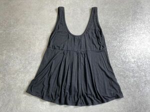 イタリア製◆EMPORIO ARMANI◆春夏◆立体的なタック&スモック刺繍デザイン ノースリーブ カットソー ◆サイズIT40◆エンポリオアルマーニ