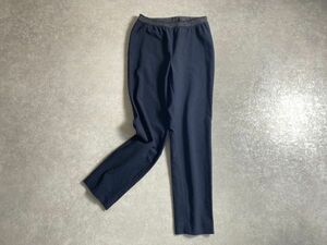 Leilian* spring summer * Jaguar do woven waist rubber * stretch. effect .. Easy cut and sewn pants * made in Japan *7 number * Leilian 