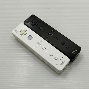 【送料無料 即日発送 動作確認済】Wii リモコン 2個セット 任天堂 純正 RVL-003 ホワイト ブラック コントローラーの画像2