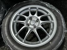 軽量 エンケイ PF01 16インチ 6.5j +42 4H-100 205/50R16 YOKOHAMA ADVAN A052 タイヤホイール 4本セット_画像4