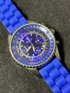 ★ BRUCHTEIL ブラフタイル オールブルー クロノグラフ メンズ 腕時計