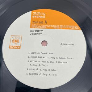【帯付】ジャーニー/Journey/インフィニティー/Infinity/レコード/LP/の画像4