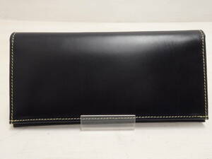 mf63) Whitehouse Cox S9697L LONG WALLET BRIDLE ホワイトハウスコックス ブライドルレザー ロングウォレット 二つ折り 長財布 ブラック