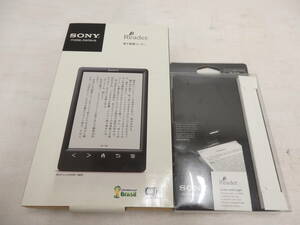 kd49) SONY PRS-T3S Black electron book Leader E-reader book cover set used 