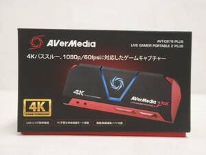 kd44) AVer Media AVT-C878 PLUS 4K対応 ゲームキャプチャー 1080P 60fps USB(2.0) PC不要モード LIVE GAMER PORTABLE 2 PLUS 中古