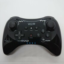管05301【動作未確認】Nintendo Wii U PROコントローラー WUP-005 ブラック 黒_画像1