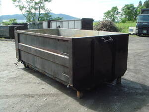 8 cubic meter stainless steel dump door armroll hookroll container 1 pcs junk N22