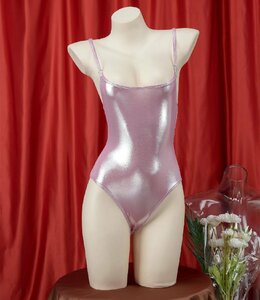  этот сезон самый новый продукт Leotard купальный костюм лиловый /F бок маленький глянец есть ткань корпус темно синий .. костюмированная игра форма маскарадный костюм фотосъемка взрослый симпатичный N458