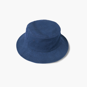 レトロ 帽子 Bucket hat バケットハット 男女兼用 Indigo 藍染 天然藍 アウトドア シンプル コットン100%