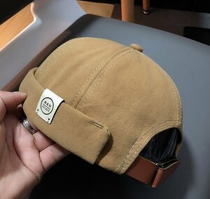 レトロ デニム セーラーハット 帽子 ロール 漁師帽 バケットハット メンズ レディース 100%綿 カジュアル ファッション カーキ