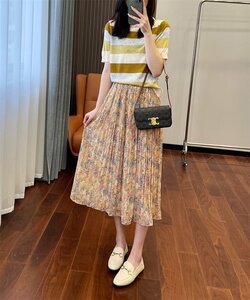 大人可愛い スカート レディース ロングスカート 花柄 マキシスカート 夏 シフォン Aライン チュールロングスカート 