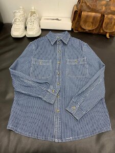 レトロ Gジャン ストライプ デニムジャケット メンズ ゆったり ジージャン 春秋服 カジュアル ウォッシュ加工 XL