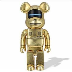 BE@RBRICK SORAYAMA × BABY MILO(R) 1000％ GOLD Ver. A BATHING APE ベアブリック アベイシング エイプ ベビーマイロ ゴールド 空山基