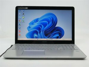 カメラ内蔵/中古/15型/ノートPC/Win11Home/新品SSD512/8GB/3世代i7/SONY　SVF15A18CJS　WPS office搭載　新品無線マウス