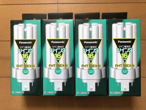  unused Panasonic Panasonic twin fluorescent lamp twin 3 16W natural color daytime white color 4 piece set FHT16EX-N