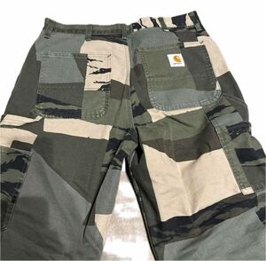 【コムドットひゅうが着用】CARHARTT WIP ペインターパンツCamo Mend 32