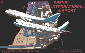 ★金蒔絵　関西国際空港　’94.9.4OPEN　※性質上、細かな傷があります★テレカ５０度数未使用qb_94