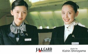 ★女性モデル　CA　JAL CARD　日本航空　Photo by 篠山紀信★テレカ５０度数未使用qi_243