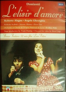 DVD輸入盤★Donizetti : L'elisir D'amore / Alagna・Gheorghiu★ドニゼッティ 愛の妙薬 / アンジェラ・ゲオルギュー ロベルト・アラーニャ