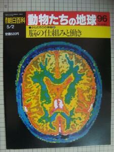 週刊朝日百科 動物たちの地球 96 からだ作りの神秘8★脳の仕組みと働き