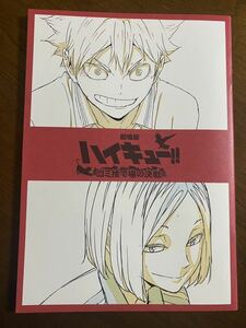 劇場版 ハイキュー！！ ゴミ捨て場の決戦 入場者特典 第3弾 烏野×音駒 メモリアルブック 未読