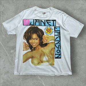 90s Janet Jackson ジャネット ジャクソン 1998 ツアー Tシャツ 当時物 FRUIT OF THE LOOM バンドT バンT ラップ 90年代 ヴィンテージ 