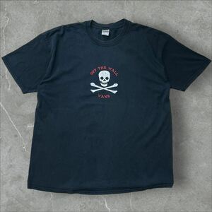90s anvil ブート VANS Tシャツ ドクロ スカル バンズ パロディ ロゴ 企業 90年代 ブラック ヴィンテージ Vintage 半袖 ストリート