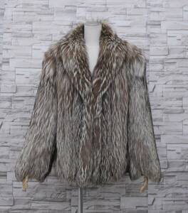 # silver fox # half coat # dress length 66cm# jacket type # collar largish #