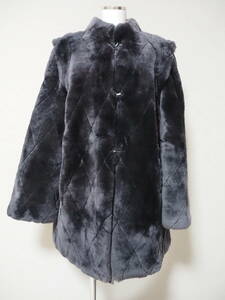 # mouton # semi-long coat # dress length 81.# rare color # reversible #