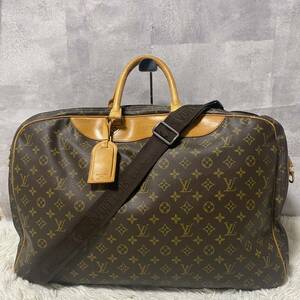 1円 付属品完備 LOUIS VUITTON ルイヴィトン ボストンバッグ アリゼ モノグラム 2way ショルダーバッグ ブラウン キーポル ハンガー